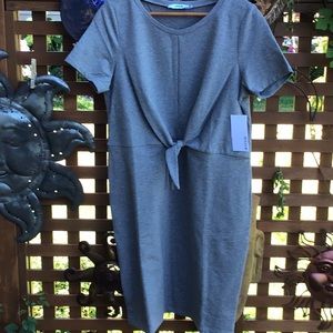 Just Fab Gray Tie Front Sheath Dress NWOT XXL